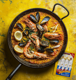 Paella allo zafferano 