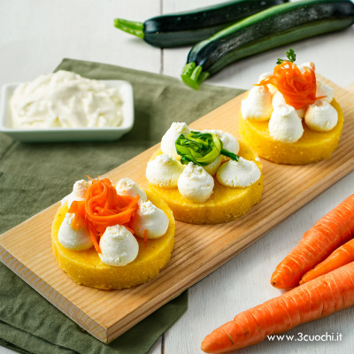 Tartine di polenta