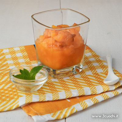 Sorbetto melone e zafferano